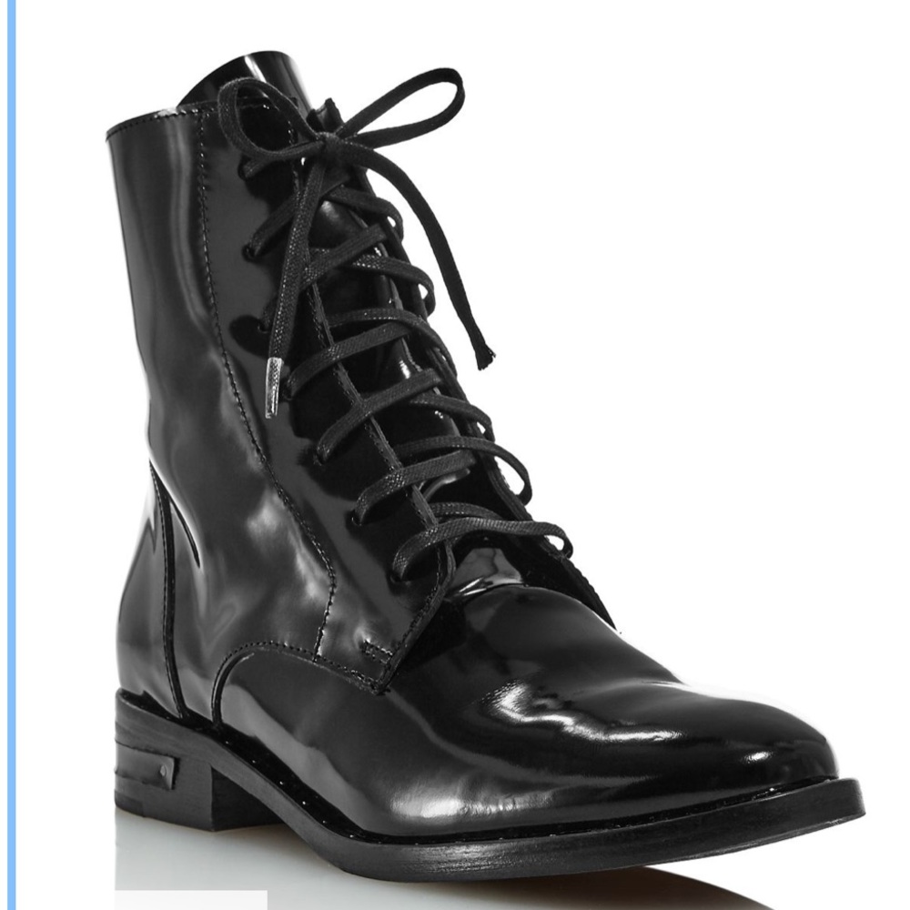 Freda Salvador Patent Leather Combat Boot